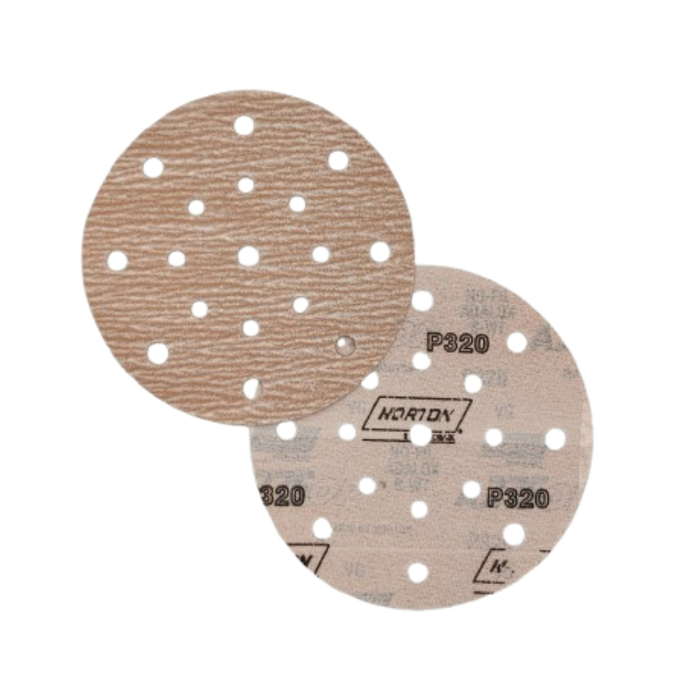 DISCO DE LIXA 150MM NORTON A275 17 FUROS - NORTON